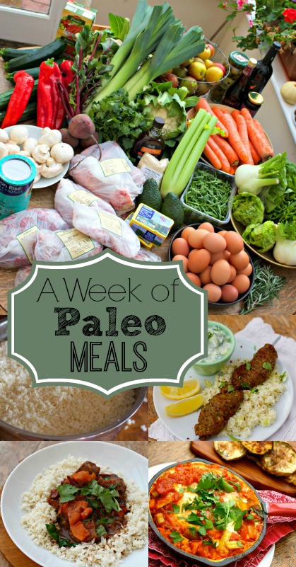 A Week of Paleo Meals from And Here We Are...