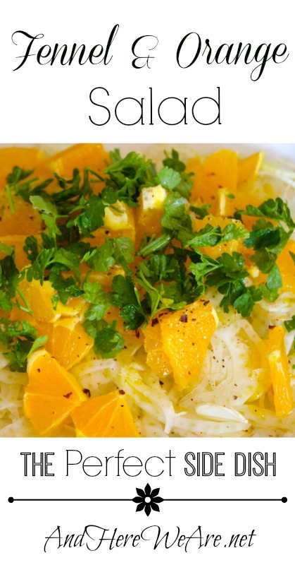 Fennel & Orange Salad The Perfect Side Dish  And Here We Are...