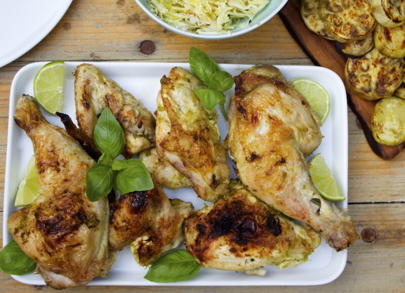 Thai Grilled Chicken With Lemongrass, Basil and Lime